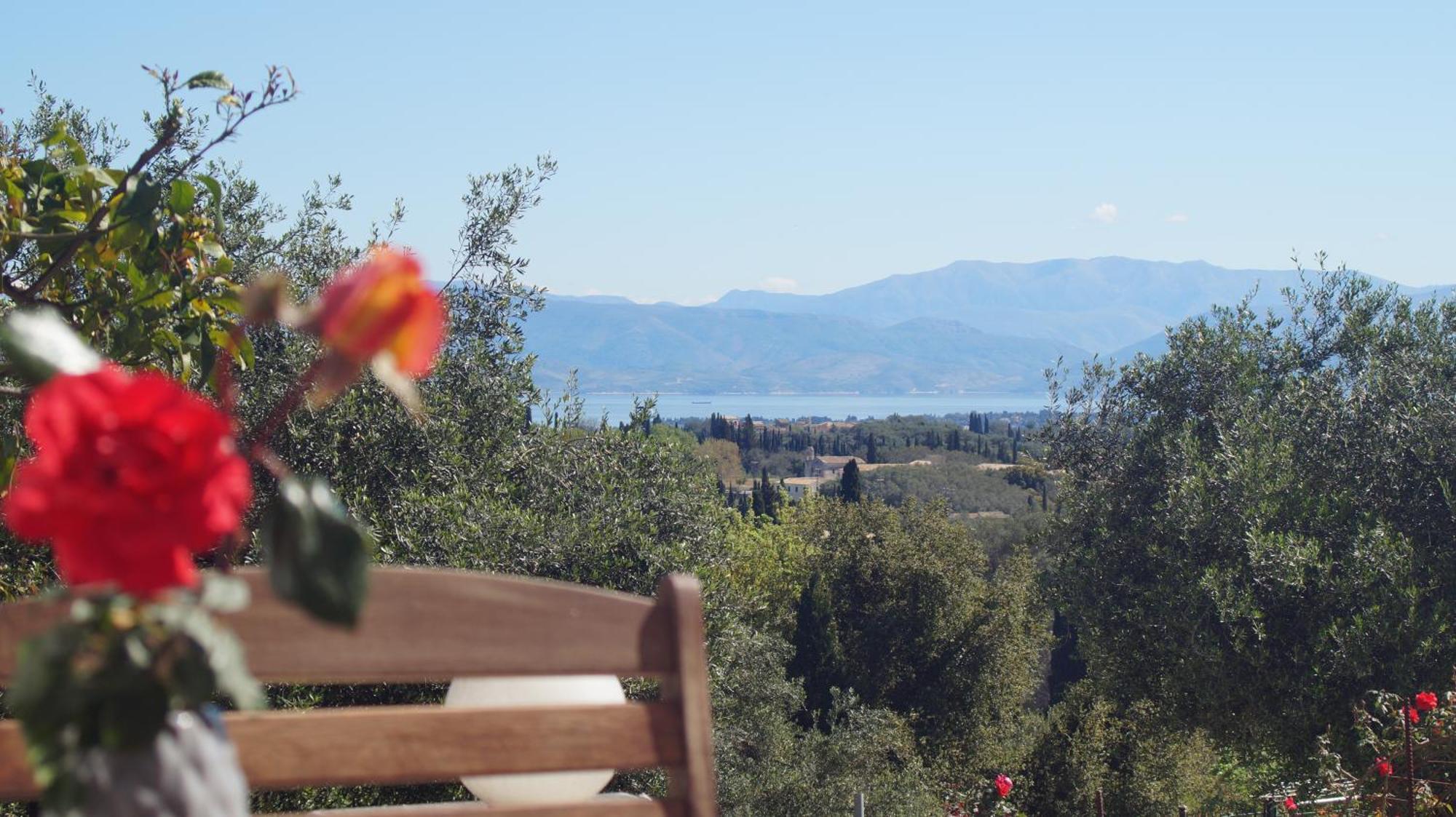 Corfu Luxury Apartment, Tranquility, Mountain & Sea Views Agios Gordios  Exterior foto